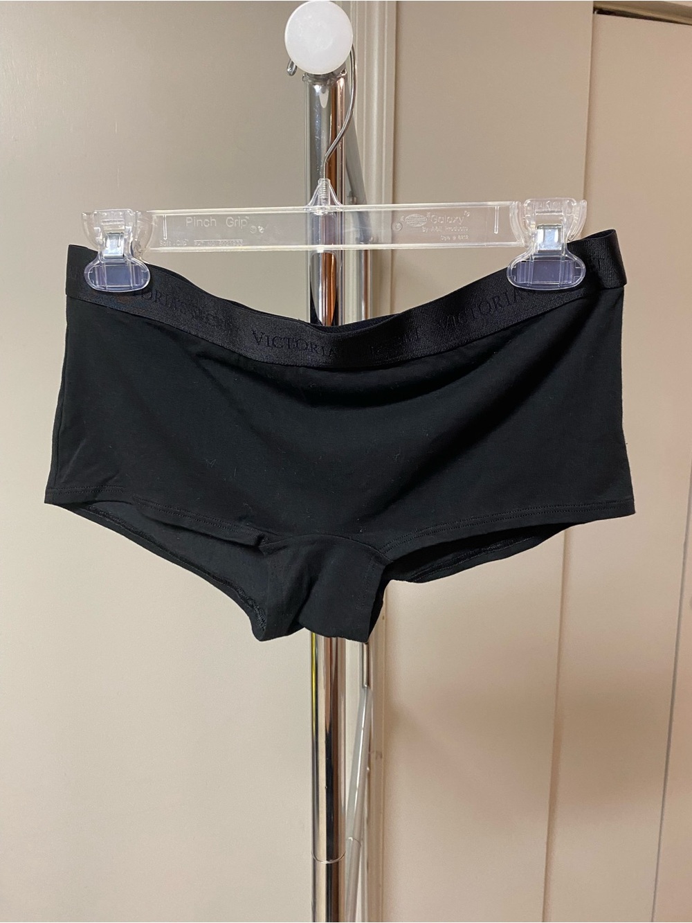 Victoria's Secret Black Cotton Boyshort Panty